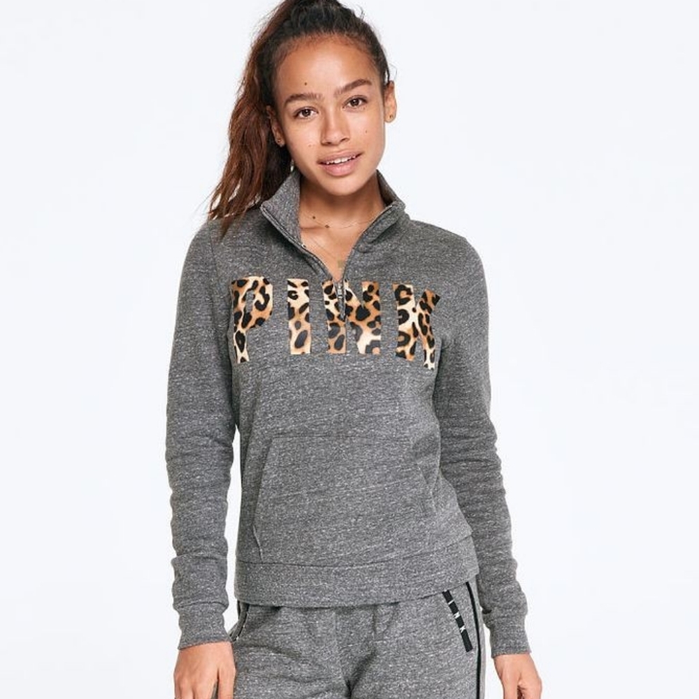 VICTORIA'S SECRET Quarter Zip Sweatshirt